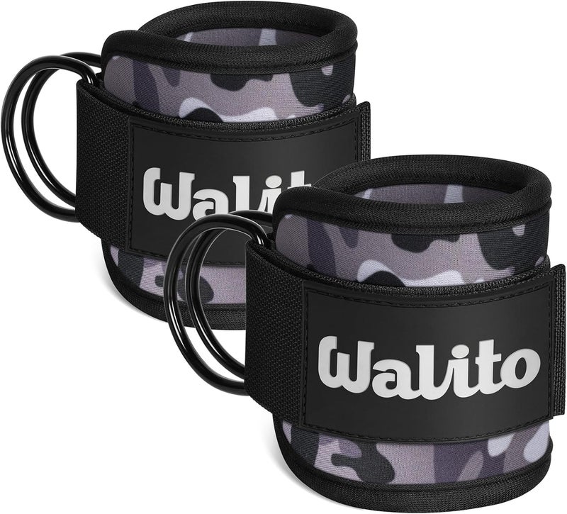 WALITO Gym Ankle Straps for Cable Machines Women & Men - Glute Kickback Ankle Cuff, Adjustable Cable Machine Accessories for Leg Extensions, Hip Abductors & Lower Body Workouts - Image 1